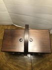 Vintage Wood Sewing Box Accordion 3 Tier Fold Out Chest Mid Century Modern