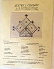 Ajr Patterson Jesters Crown Needlepoint Chart Rainbow Gallery Designed For 18ct