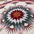 Texas Lone Star Handmade Machine Pieced Cotton Queen Patchwork Quilt Top topper