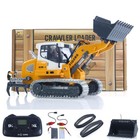Us Stock 1 50 2 4g Rc Electric Lifting Tracked Loader Lr636 Metal Tracks Vehicle