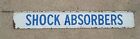Vintage Shock Absorbers Service Station Garage Double Sided Hanging Metal Sign