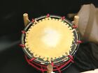 Vintage Japanese Noh Kagura Kyogen Drum Instrument Dia 35cm 13 7inch Good