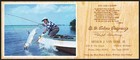 Vintage Ink Blotter U O Coloson Company Fisherman Arthur Van Dyke Holland Mich