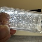 Rare Vtg Gold Rush Medicine Bottle Central Drug Store Modest California W t  Co 