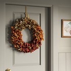Fall Leaf Preserved Wreath - Threshold