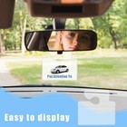 10 Pcs Clear Parking Permit Holder  Car Vertical Parking Lot Pass Rear View