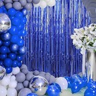Metallic Tinsel Curtain Backdrop Birthday Wedding Bachelorette Party Decoration