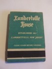 Vintage Matchbook Cover From Lambertville House New Jersey