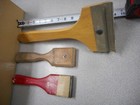 Lot Of 3 Antique Paint Hand Scrapers 5  Hyde Looks New  Big Hand   Reddevil 