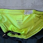 Nike Running Shorts Boys Medium Gray Lined Dri Fit Elastic Waist Drawstring Logo