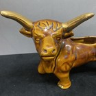 Texas Longhorn Bull Planter Royal Haeger Style Vtg Ceramic Mcm Read Description