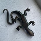 Antique Reading Hardware Co Rh Co Bronze Lizard Paperweight Figural Desk Weight