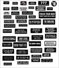 Xxl 49pcs Waterproof Funny Construction Helmet Stickers - Rude Decals Set