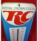 Vvintage Royal Crown Cola  rc Cola  Advertising Memorabilia Thermometer Sign 