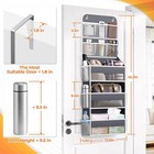 Spacehacks 5-tier Over The Door Organizer With Mesh 5-tier  Dark Grey