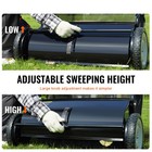 Lawn Sweeper Push Leaf Grass Collector 26  7 Cu  Ft  Capacity Adjustable