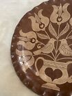 Vintage Oley Valley Gerald Yoder Signed Plate Bird Redware Valentines Day 1983