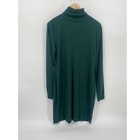 So Ribbed Turtleneck Dress Womens Xl Green Excellent Long Sleeve Bodycon Mini