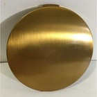 Vintage Ritz Ladies Compact Gold Leaf Pattern Round Mirror With Powder Puff