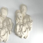 Zavoy Mold Holy Family Ceramic Bisque Wall Plaques Set 4 Paint Ready Religious