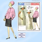 Vogue Paris Original 1705  1960s Uncut Ricci Dress 32 B Vintage Sewing Pattern