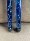 Vintage Mid-century Modern Blue Lucite Decorative Taper Candles