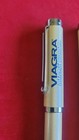 Metallic Gold Lot Of  2 Viagra Drug Rep Pharma Promo Advertising Metal Pen New