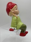 Vintage Elf Pair Figurines Shelf Sitters 1980   s Hobbyist  Ceramic Hand Painted