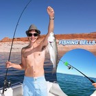 Fishing Alarm Bells  50pcs Plastic Fishing Rod Clips With Dual Alert Bells