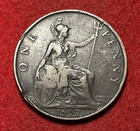 Great Britain Penny 1897 Bronze Coin Km 790 T10495