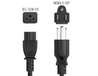 Universal Ac 3 Prong Mickey Mouse Power Cord Cable Plug 3ft - Volume Discounts