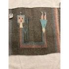 Vintage Small Mexican Wool Yei Rug   Art Textile Weaving Wall Hanging 19    X 14   