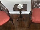 Vtg Cutest Rectangular Walnut Wine Table 