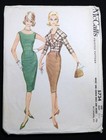 Vtg 1960s Mccall 5734 Midriff Dress Cape Collar Jacket Sewing Pattern Junior 11