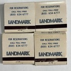 Vintage Landmark Hotel casino    Las Vegas Set Of 4 Matchbooks 1 Partial Struck 