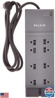 Belkin 8-outlet Power Strip Surge Protector W flat Plug  6ft Cord     Ideal For