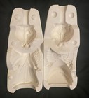 Vintage 1971 Christmas Kissing Angel Girl Slip Casting Ceramic Pottery Mold  406