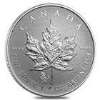  1  2014 Canada  5 1oz 9999 Silver Maple Leaf   Horse Privy   Reverse Proof Coin