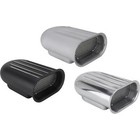 Speedway Motors Gasser Finned Aluminum Single Quad Carb Air Scoop  Plain