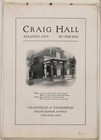 C  1912 Craig Hall Atlantic City New Jersey Hotel Brochure