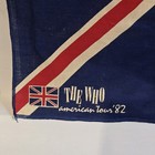 Vintage The Who Bandana Scarf Union Jack Flag American Tour  82 Concert Promo