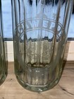 Lot Of 2 Vintage Schweppes Soda Water Seltzer Bottle Etched Glass Bakelite Top