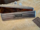 Antique - Sterling Silver Engraved  peg  Tortoise Shell Comb With Case