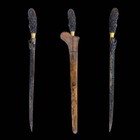 Antique Indonesian Pedang Rudus Sword Pamor Blade With 2 Rare Pamors Rare Hilt
