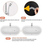 24 Pcs Non Slip Shower Sticker Adhesive Strips For Bathroom Floor Tub Stairs