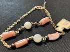 Genuine Angel Skin Coral    Mop Drop Girls Necklace   Bracelet Set 15      6 