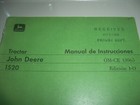 Vintage John Deere 1520 Tractor Operator s Manual Om-ce 13065 In Spanish