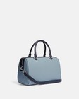 Coach Disney X Coach Rowan Satchel With Ursula Motif-silver ice Blue Multi