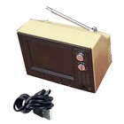 1 12 Miniature Doll Furniture Retro Tv Player Television Mini Toy For Kid Aa