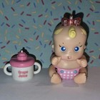 2003 Tomy My Little Baby Jasmine With Juice Cup Interactive Micro Doll Working 